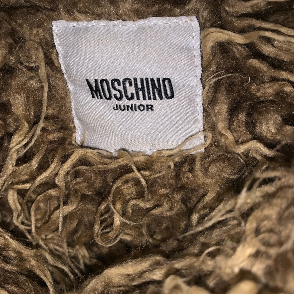 Moschino juniors Jean jacket with faux fur size 34 European=girls age 8/9 - Picture 3 of 9